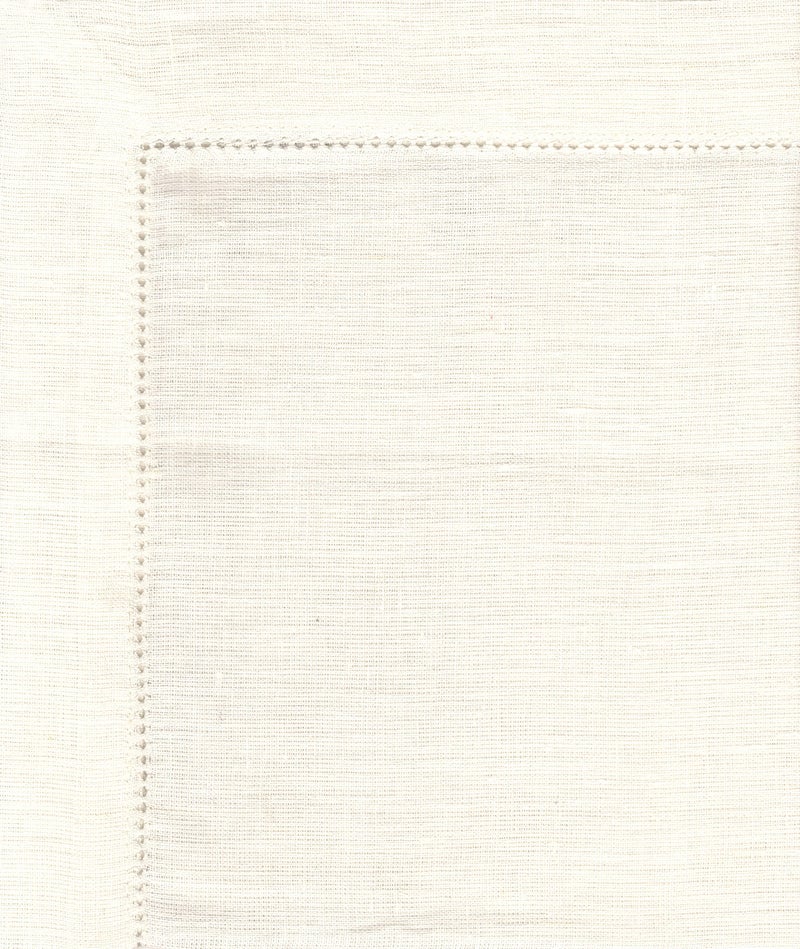 Cotton Craft Genuine Linen Napkins - Set of 12 Cloth Napkins with Hemstitch Detail - Hand Crafted Pure Luxury Linen Reusable Lunch Dinner Napkin - Fall Summer Holiday Table - Large 18x18 - Ivory - COTTON CRAFT - Image 2